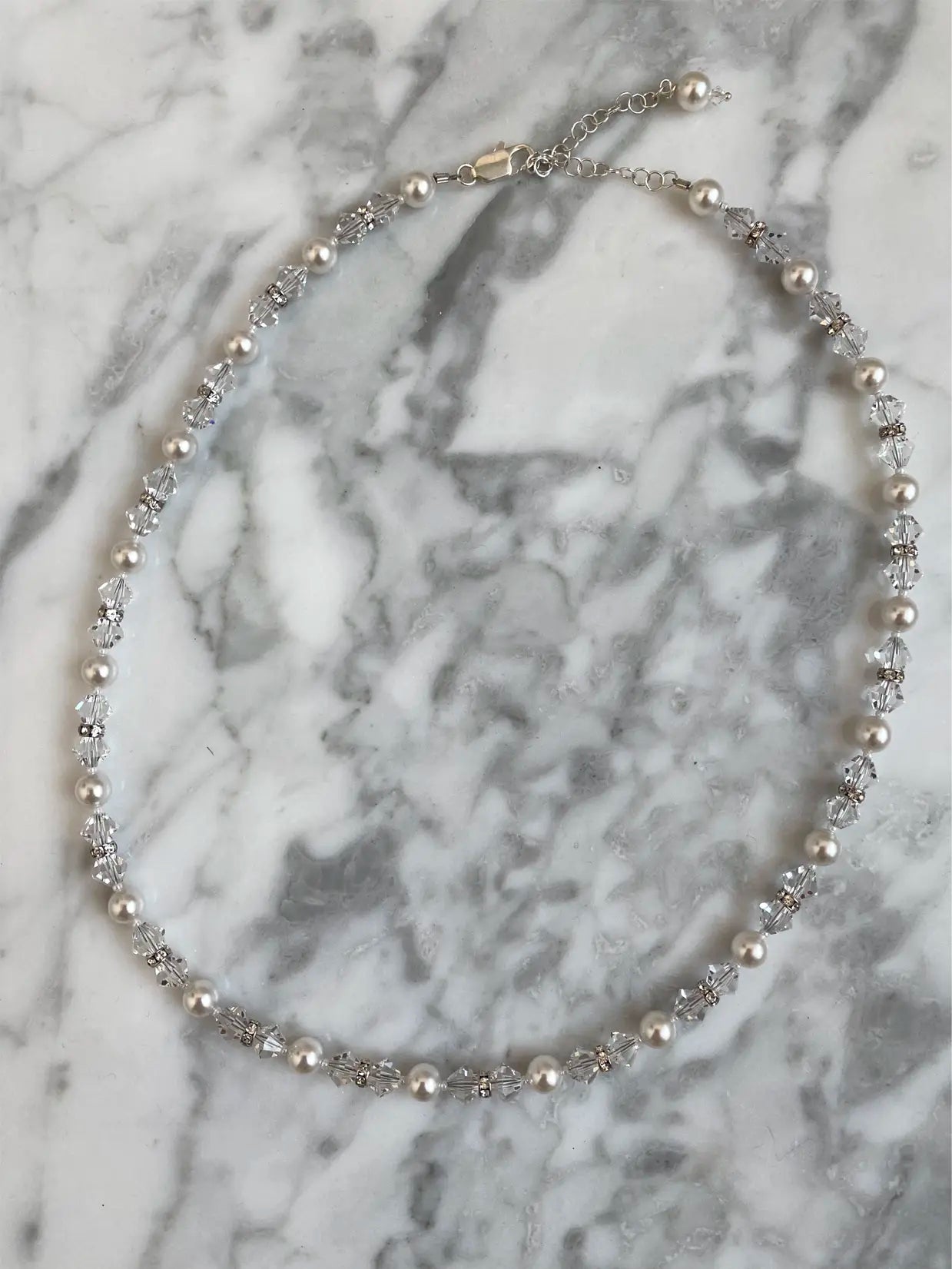 Crystal and Pearl Necklace