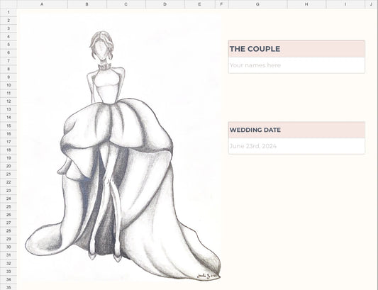 Wedding Planner Spreadsheet – Digital Download