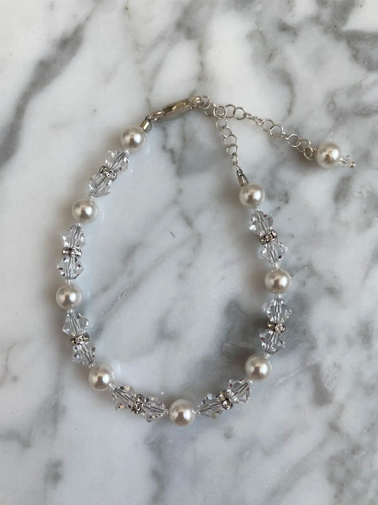 Crystal and Pearl Bracelet