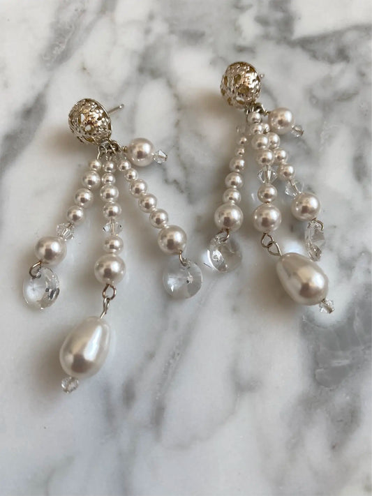 Pearl Chandelier Earrings
