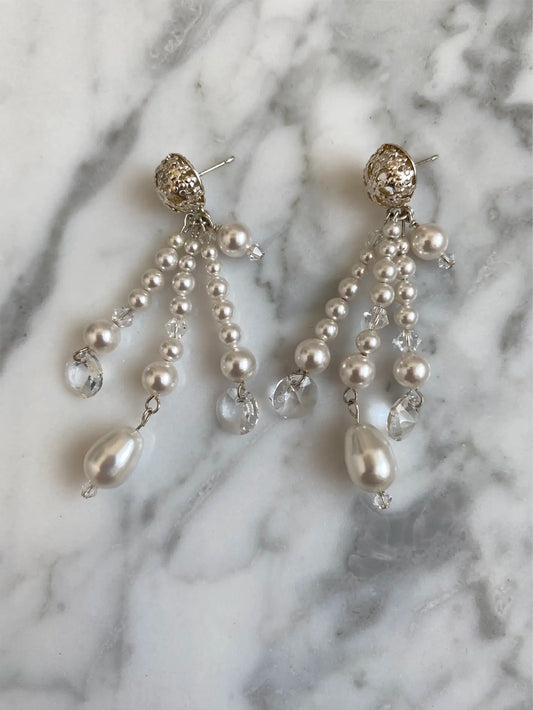 Pearl Chandelier Earrings
