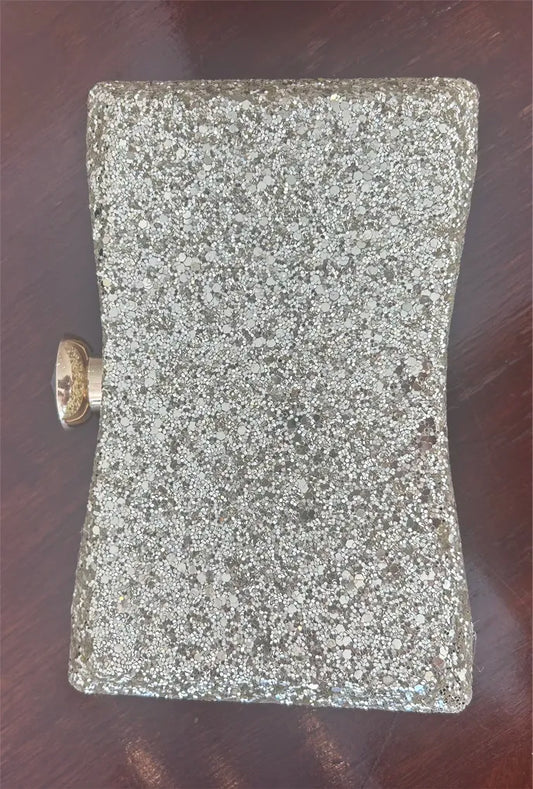 Gold Glitter Clutch Purse